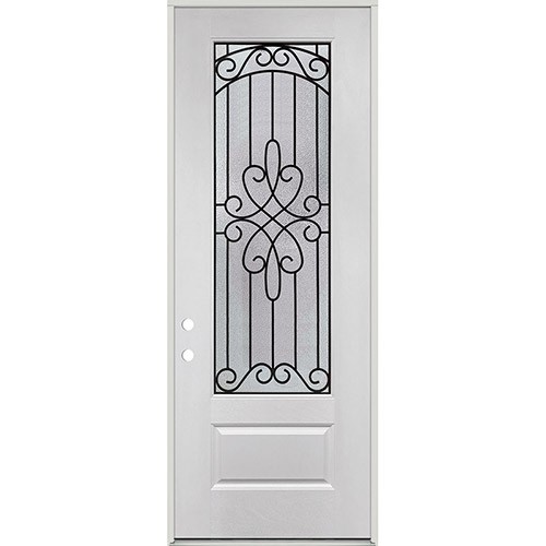 8'0" Tall 3/4 Lite Fiberglass Prehung Door Unit #299