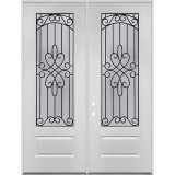 8'0" Tall 3/4 Lite Fiberglass Prehung Double Door Unit #299