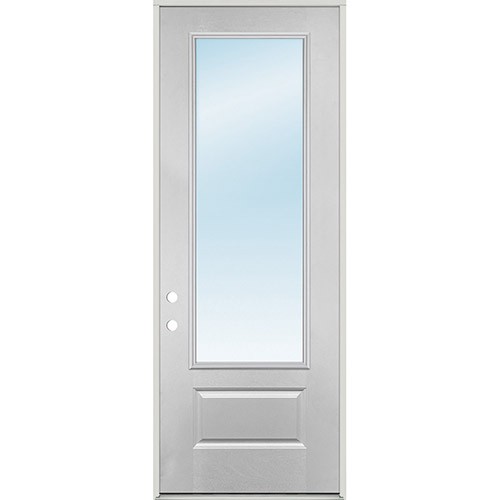 8'0" Tall 3/4 Lite Clear Low-E Fiberglass Prehung Door Unit
