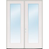 8'0" Tall Full Lite Low-E Fiberglass Patio Door Unit