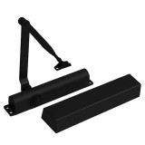Commercial Heavy-Duty Door Closer with Cover Black