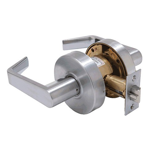 Commercial Door Passage Lever Brushed Chrome