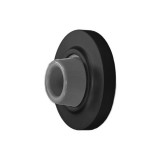Commercial Door Concave Wall Stop Black
