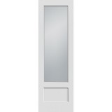 8'0" Tall Frosted Glass Primed Interior Wood Door