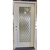 #Z022601 3/0 x 6/8 Diamond Granite Full Lite Fiberglass Door
