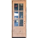 #Z032604 3/0 x 8/0 Mahogany 6-Lite Clear Low-E Glass