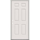 6-Panel Fiberglass Prehung Door Unit