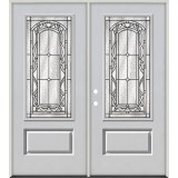 3/4 Lite Fiberglass Prehung Double Door Unit #272