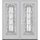 Full Lite Fiberglass Prehung Double Door Unit #292