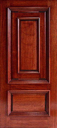 Hamilton Panel in Panel Mahogany Wood Door Slab #7271