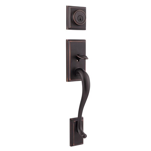 Kwikset Florence Exterior Door Handle Locket Oil Rubbed Bronze