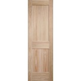 8'0" Tall 2-Panel Shaker Pine Interior Wood Door Slab