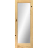 6'8" Tall Mirror Glass Knotty Alder Interior Wood Door