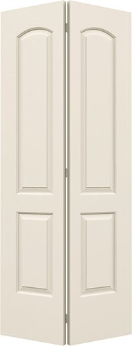 6'8" 2-Panel Arch Smooth Molded Interior Bifold Doors
