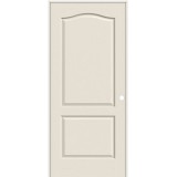 6'8" 2-Panel Eyebrow Smooth Molded Interior Prehung Door Unit
