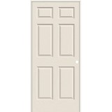 6'8" 6-Panel Textured Molded Interior Prehung Door Unit