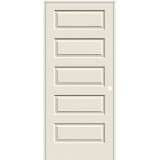 6'8" Modern 5-Panel Smooth Molded Interior Prehung Door Unit