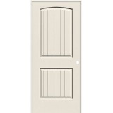 6'8" 2-Panel Arch V-Groove Smooth Molded Interior Prehung Door Unit