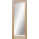 6'8" Tall Mirror Glass Pine Interior Wood Door