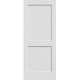 6'8" Tall 2-Panel Shaker Primed Interior Wood Door Slab