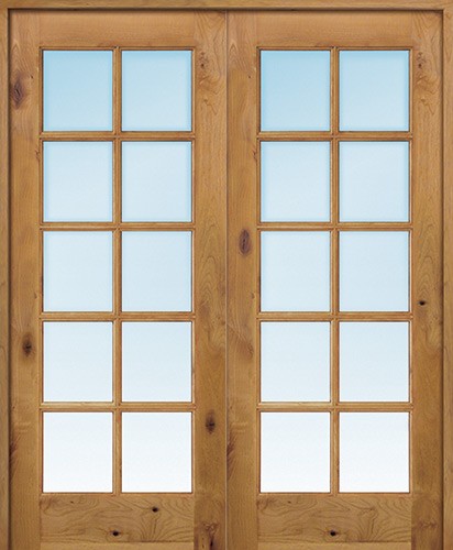 Cheap Interior 6 8 10 Lite Tdl Knotty Alder Wood Door