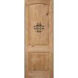 8'0" Tall Rustic Knotty Alder Wood Door Slab #UK26