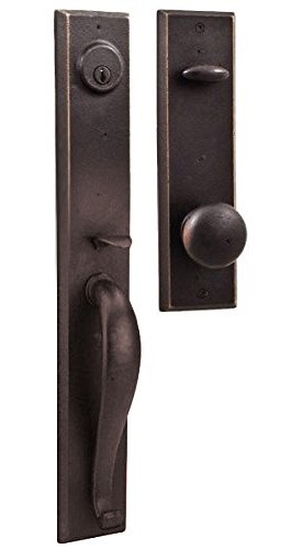 Rustic Bronze Handle Locket for Iron or Wood Doors #7980