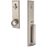 Versailles Exterior Door Handle Lockset Satin Nickel