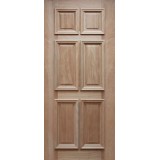 6 Panel Mahogany Wood Door Slab #UM11