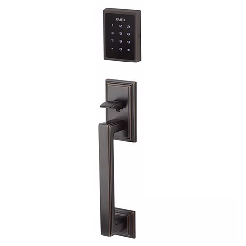 Emtek EMTouch Hamden Lockset with Touchscreen Oil Rubbed Bronze