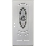 Texas Star 3/4 Oval Fiberglass Prehung Door Unit #60