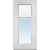 Miniblind Full Lite Fiberglass Prehung Door Unit