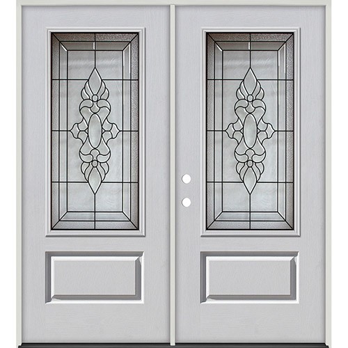 3/4 Lite Fiberglass Prehung Double Door Unit #73