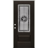 Texas Star 3/4 Lite Finished Fiberglass Prehung Door Unit #70