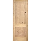 Interior 8'0" 2-Panel Shaker Knotty Alder Wood Door Slab