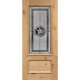 Texas Star 3/4 Lite Knotty Alder Wood Door Slab #70