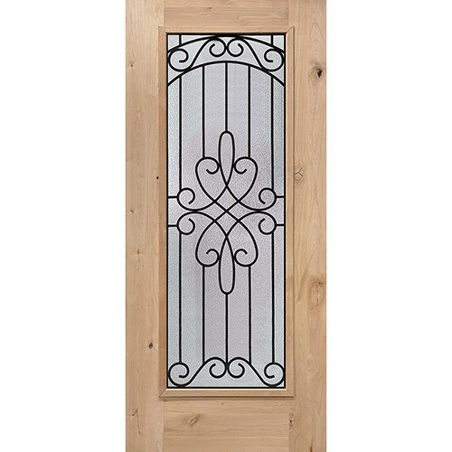 Full Lite Knotty Alder Wood Door Slab #299 Full Lite Knotty Alder Wood Door Slab #299