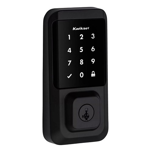 Kwikset Halo Touchscreen Wi-Fi Enabled Smart Lock Deadbolt Flat Black
