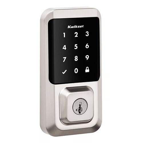 Kwikset Halo Touchscreen Wi-Fi Enabled Smart Lock Deadbolt Satin Nickel