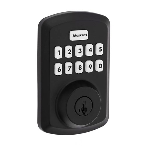 Kwikset Powerbolt 250 Transitional Keypad Electronic Deadbolt Flat Black