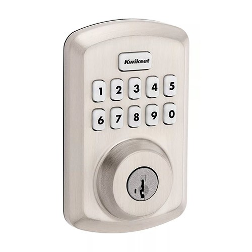 Kwikset Powerbolt 250 Transitional Keypad Electronic Deadbolt Satin Nickel