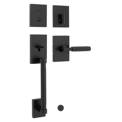 Kwikset Prava Exterior Door Handle Lockset Flat Black