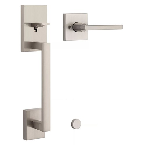Kwikset San Clemente Exterior Door Handle Satin Nickel