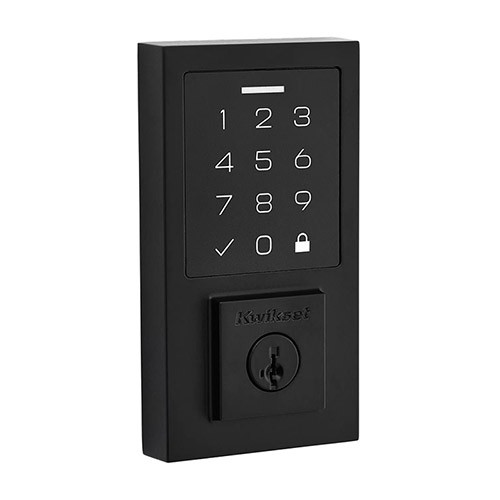 Kwikset Contemporary SmartCode 270 Touchpad Electronic Deadbolt Flat Black
