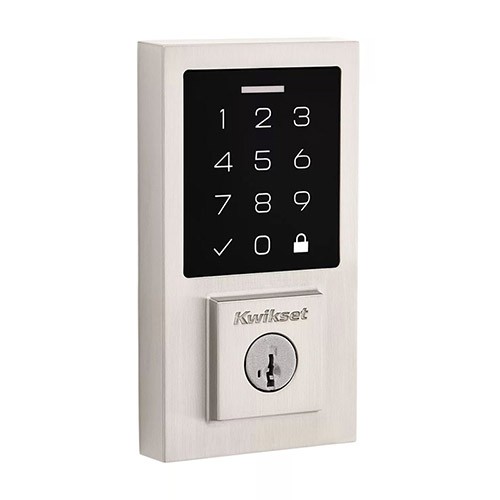 Kwikset Contemporary SmartCode 270 Touchpad Electronic Deadbolt Satin Nickel