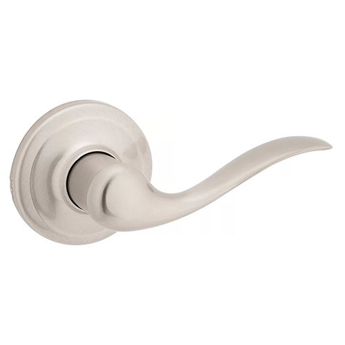Kwikset Tuscany Passage Interior Door Lever Satin Nickel