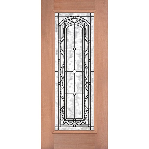 Full Lite Mahogany Wood Door Slab #292
