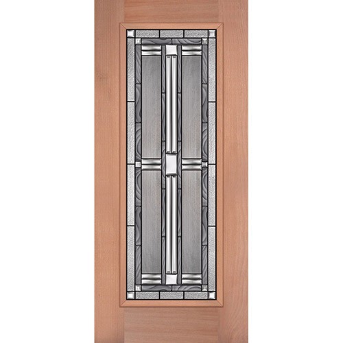 Full Lite Mahogany Wood Door Slab #297