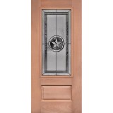 Texas Star 3/4 Lite Mahogany Wood Door Slab #70
