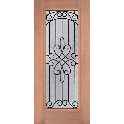 Full Lite Mahogany Wood Door Slab #299 Full Lite Mahogany Wood Door Slab #299